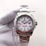 Copy Rolex Yachtmaster Stainless Steel White Dial Watch